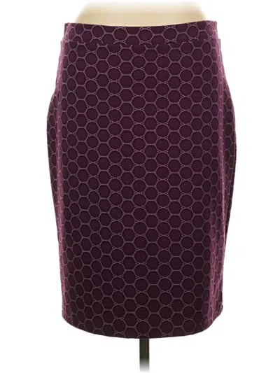 Pre-owned Leota Formal Skirt In Burgundy