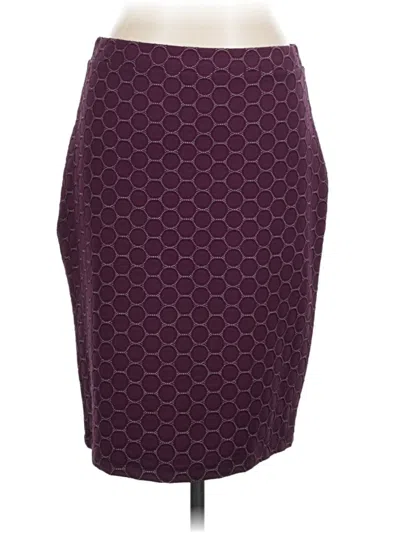 Pre-owned Leota Formal Skirt In Burgundy