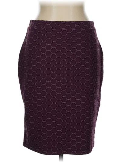 Pre-owned Leota Formal Skirt In Burgundy