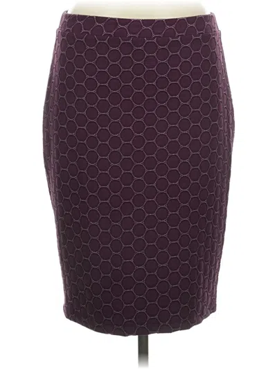 Pre-owned Leota Formal Skirt In Burgundy