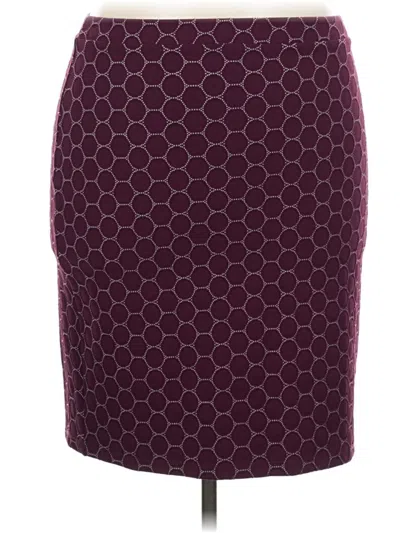 Pre-owned Leota Formal Skirt In Burgundy
