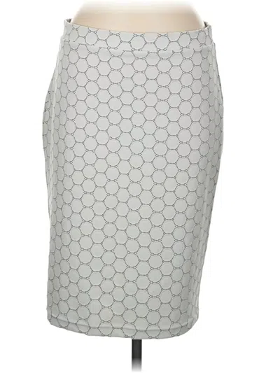 Pre-owned Leota Formal Skirt In Gray