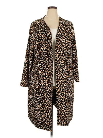 Pre-owned Leota Kimono In Brown