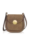Leparmentier Paris Agave Suede And Smooth Leather Shoulder Bag