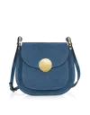 Leparmentier Paris Agave Suede And Smooth Leather Shoulder Bag