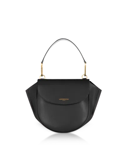 Leparmentier Paris Astorya Leather Mini Bag W/shoulder Strap In Black