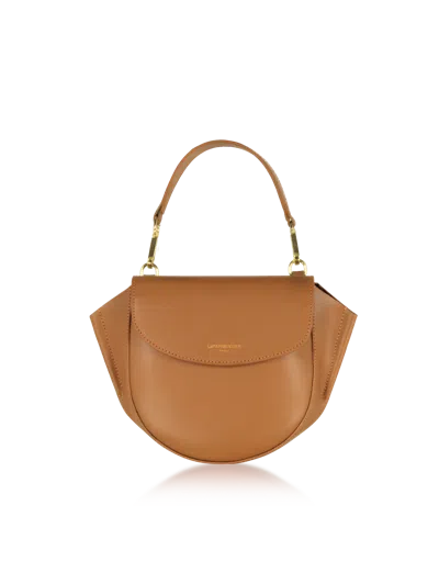 Leparmentier Paris Astorya Leather Mini Bag W/shoulder Strap In Brown