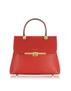Leparmentier Paris Atlanta Top Handle Satchel Bag W/shoulder Strap