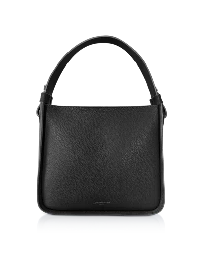 Leparmentier Paris Duplo Medium Hammered Leather Top Handle Bag