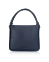Leparmentier Paris Duplo Medium Hammered Leather Top Handle Bag