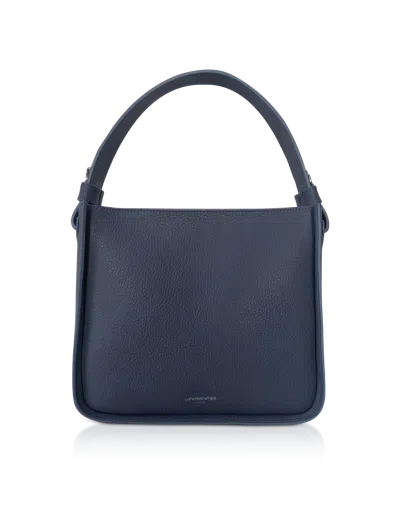Leparmentier Paris Duplo Medium Hammered Leather Top Handle Bag