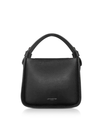 Leparmentier Paris Duplo Small Hammered Leather Top Handle Bag