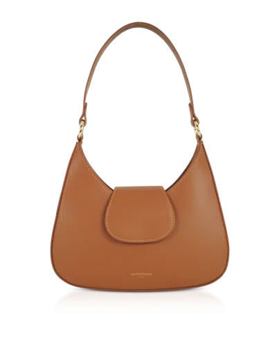 Leparmentier Paris Obolo Leather Shoulder Bag In Brown
