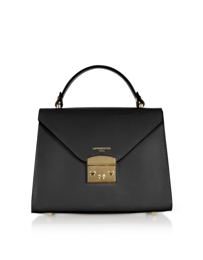 Leparmentier Paris Peggy Leather Top Handle Satchel Bag In Black