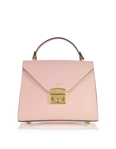 Leparmentier Paris Peggy Leather Top Handle Satchel Bag In Pink
