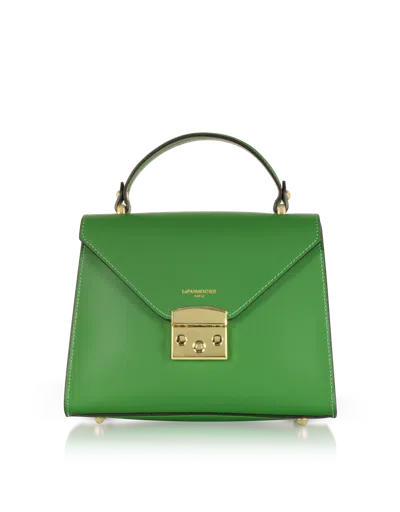 Leparmentier Paris Peggy Leather Top Handle Satchel Bag In Green