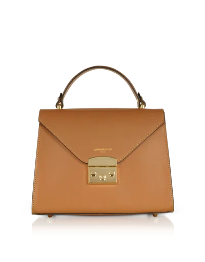 Leparmentier Paris Peggy Leather Top Handle Satchel Bag In Brown