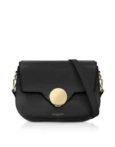 Leparmentier Paris San Pedro Leather Shoulder Bag In Black