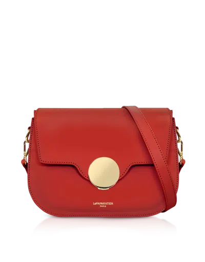 Leparmentier Paris San Pedro Leather Shoulder Bag In Red