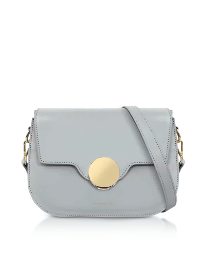 Leparmentier Paris San Pedro Leather Shoulder Bag In Gray