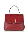 Leparmentier Paris Thais Suede And Leather Satchel Bag