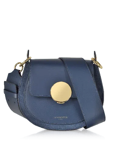 Leparmentier Paris Yucca Suede And Leather Shoulder Bag