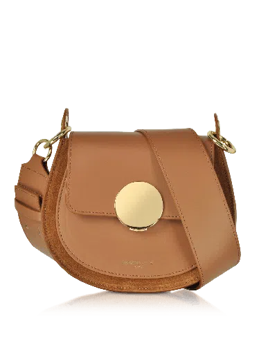 Leparmentier Paris Yucca Suede And Leather Shoulder Bag