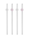 Lepel Club Rose Straws In Multi