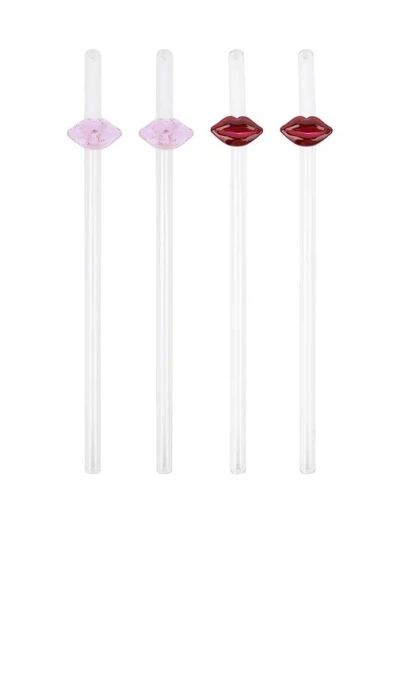 Lepel Club Set Of Lip Straws In N,a