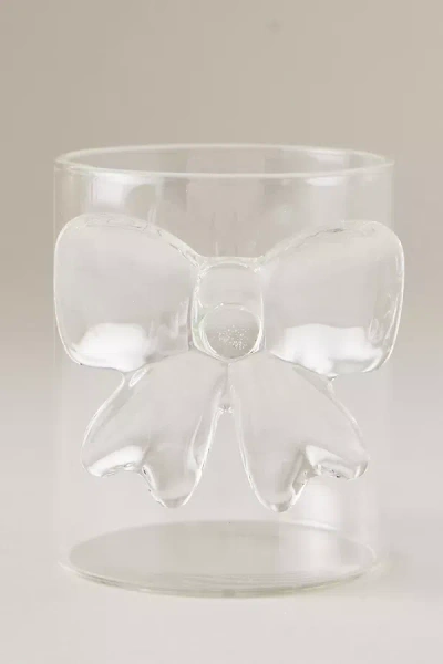 Lepelclub Bow Tumbler Glass In Transparent
