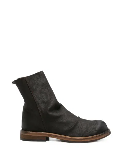 Leqarant Bomber23 Zip-up Boots In Brown