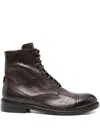 Leqarant Lace-up Boots In Brown