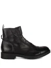 Leqarant Stringed Ankle Boots In Nero