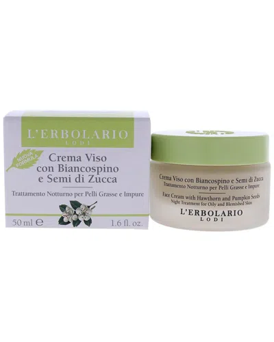 L'erbolario 1.6oz Face Cream With Hawthorn & Pumpkin Seeds In White