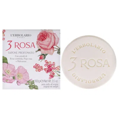 L'erbolario 3 Rose Perfumed Bar Soap By Lerbolario For Unisex - 3.5 oz Soap In Multi