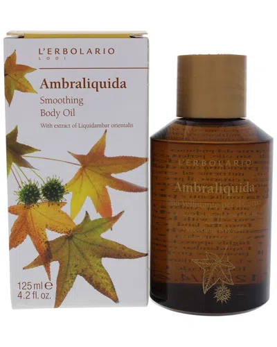 L'erbolario 4.2oz Ambraliquida Smoothing Body Oil In Brown