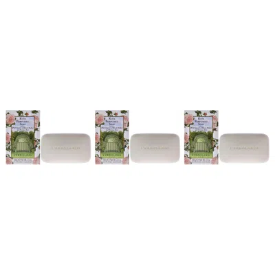 L'erbolario Perfumed Soap - Rose - Pack Of 3 By Lerbolario For Unisex - 3.5 oz Soap In Multi
