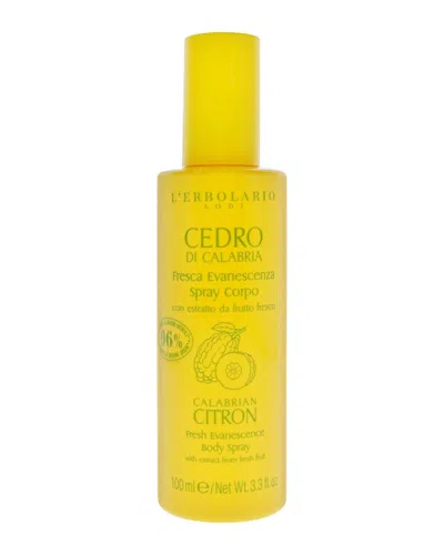 L'erbolario Lerbolario Unisex 3.3oz Fesh Evanescense Body Spray - Calabrian Citron In Transparent