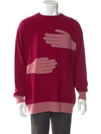 Pre-owned Leret Leret Cashmere Graphic Print Pullover
