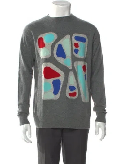 Pre-owned Leret Leret Cashmere Graphic Print Pullover In Multi