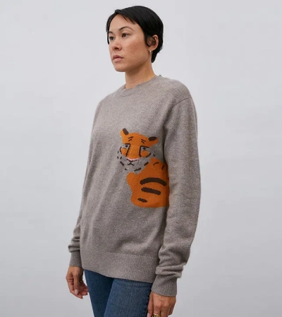 Leret Leret No70 Tiger Sweater In Gray