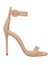 Lerre Woman Sandals Sand Size 8 Leather In Beige