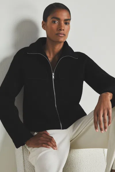 Les 100 Ciel Black Reiss | S Textured Wool Jacket