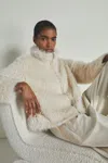 Les 100 Ciel Cream Reiss | S Faux-fur Coat In Cream