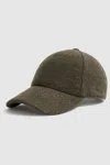 Les 100 Ciel Khaki | S Felted-tweed Baseball Cap