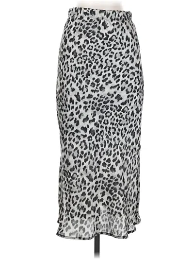 Pre-owned Les Amis Casual Skirt In Silver