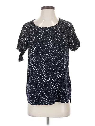 Pre-owned Les Amis Short Sleeve Blouse In Blue