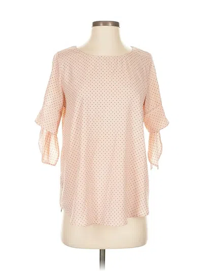 Pre-owned Les Amis Short Sleeve Blouse In Pink