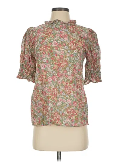 Pre-owned Les Amis Short Sleeve Blouse In Pink