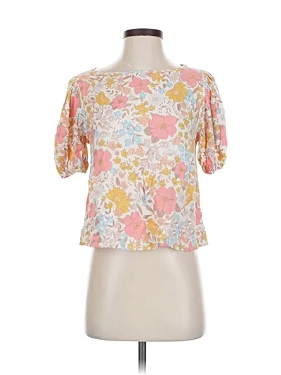 Pre-owned Les Amis Short Sleeve T-shirt In Pink